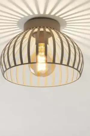 Plafoniera dal design moderno in metallo colore sabbia eglo mogano Subito Disponibile