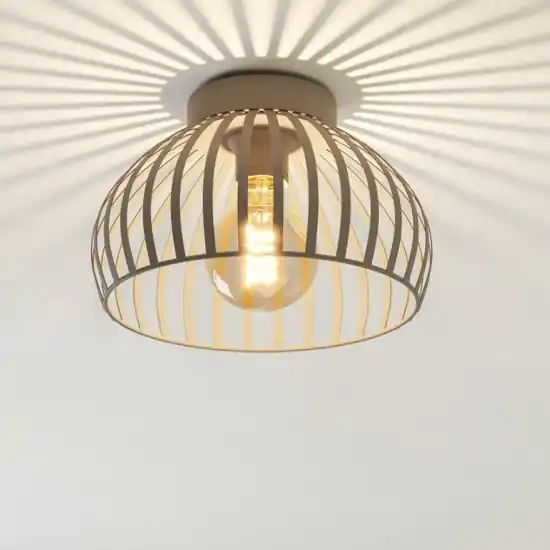 Plafoniera dal design moderno in metallo colore sabbia eglo mogano Subito Disponibile
