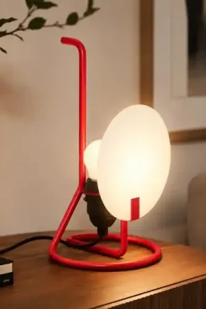 Bugia stilnovo lampada da tavolo rossa e27 moderna Affare