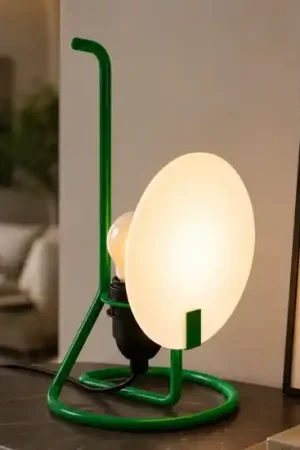 Subito Disponibile Stilnovo bugia lampada da tavolo verde design moderno vetro