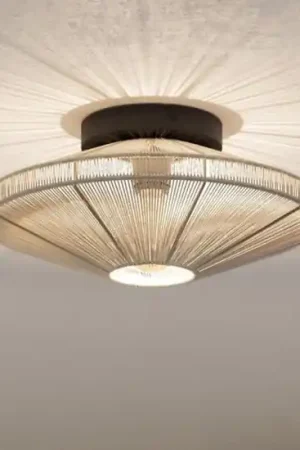 Plafoniera diamante di canapa crema design eglo midsumer Must-Have