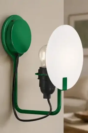 Applique design moderno vetro stilnovo bugia verde per soggiorno Soddisfatti O Rimborsati