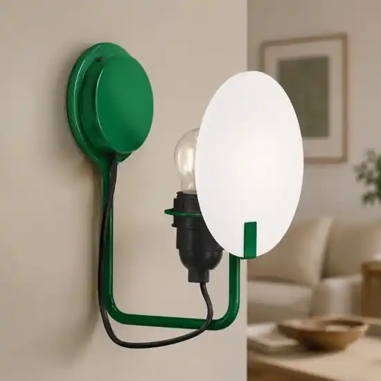 Applique design moderno vetro stilnovo bugia verde per soggiorno Soddisfatti O Rimborsati