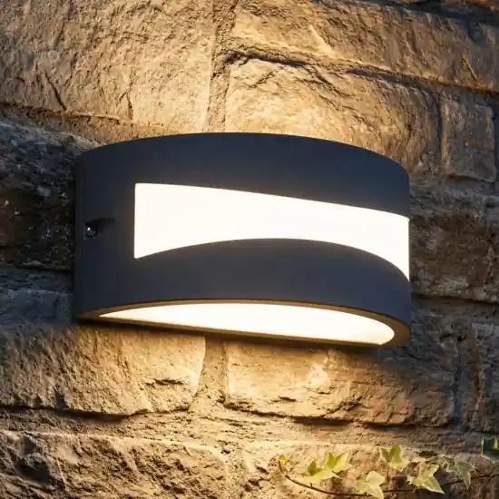 Saldi Applique da esterno moderna grafite led 4000k ip65