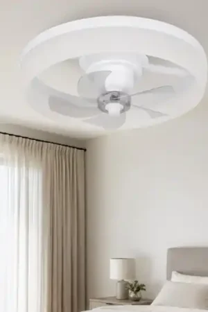 Spedizione Espresso Ventilatore con plafoniera bianco led cct ambienti fino a 13mq con telecomando