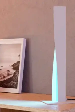 Lampada da tavolo grigia design moderna led rgb 2700 a 6500k controllo remoto app eglo bolognano Esclusivo