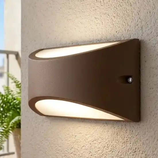 Vendita Finale Applique da esterno led 3000k color caffe moderna ip65