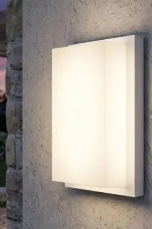 Applique da esterno top light miami bianca moderna ip54 Esclusivo
