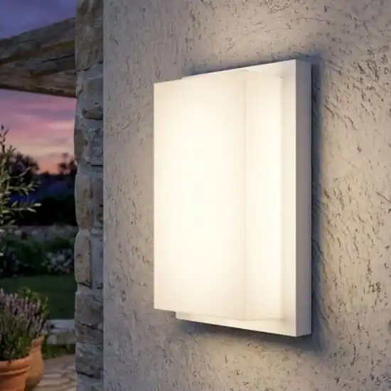 Applique da esterno top light miami bianca moderna ip54 Esclusivo