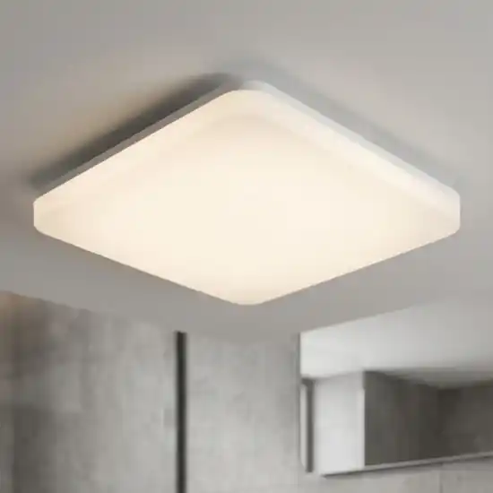 Offerta Plafoniera da bagno quadrata bianca moderna led cct isyluce