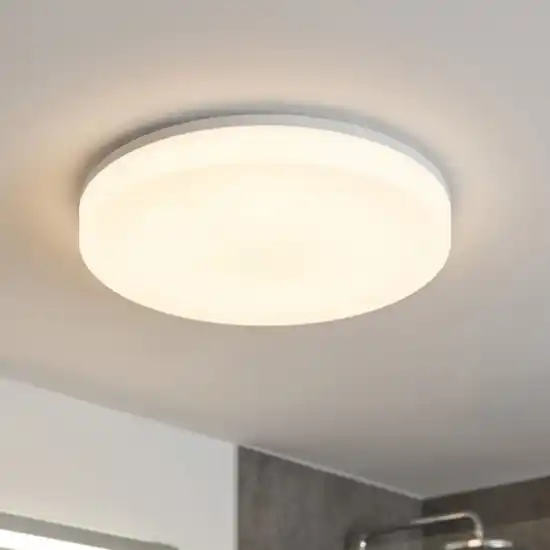Offerta Speciale Plafoniera rotonda da bagno bianca moderna led cct ip54