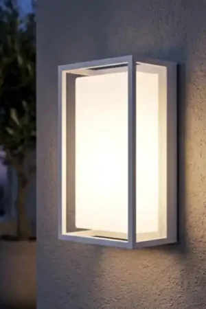 Prezzo Conveniente Applique per esterno rettangolare isyluce bianca ip65