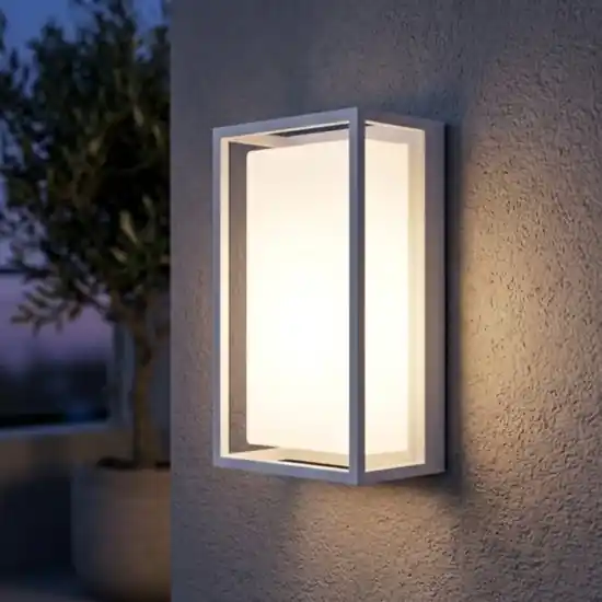 Prezzo Conveniente Applique per esterno rettangolare isyluce bianca ip65