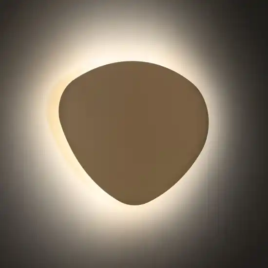 A Buon Prezzo Applique design moderna 49 cm luce indiretta metallo sabbia