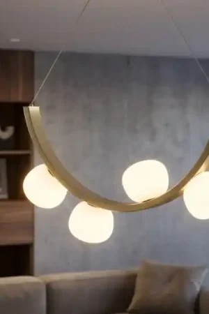 Vivida lampadario moderno sunset 24w 3000k dimmerabile oro spazzolato Prezzo Ridotto