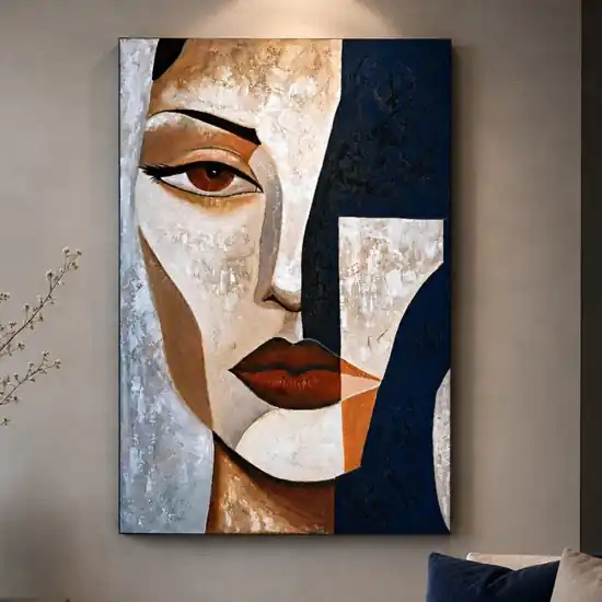 Promozione Quadro verticale moderno fascino silenzioso 80x120 dipinto materico a rilievo