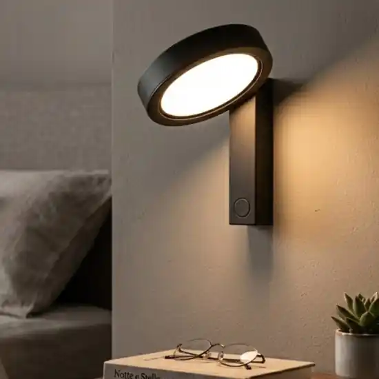 Offerta Del Giorno Vivida noxis applique da comodino orientabile antracite led cct dimmerabile presa usb
