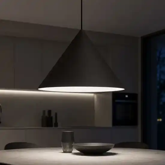 Ultimissimo Modello Lampada a sospensione design cono antracite vivida luminelle 30cm