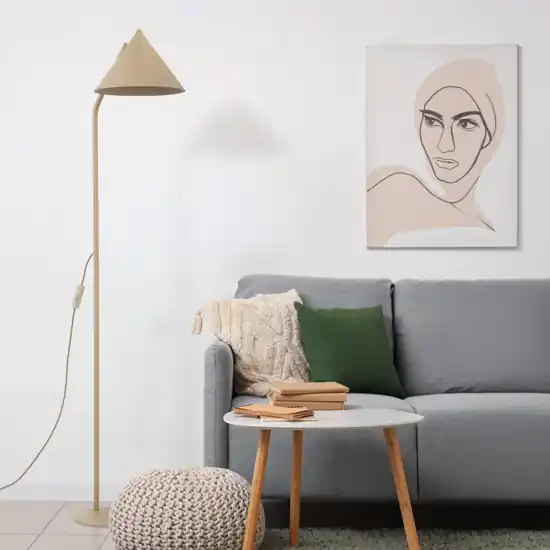 A Buon Prezzo Lampada da terra sabbia in metallo da lettura parabola orientabile