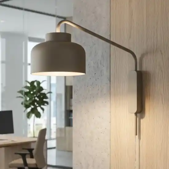 Applique lampada da parete moderna vivida bottone sabbia dimmerabile con telecomando Direttamente Dal Produttore