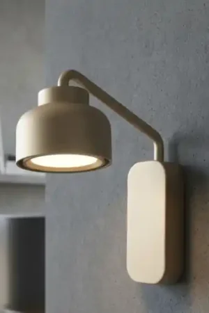 Vivida bottone applique da parete moderna sabbia Spedizione Espresso