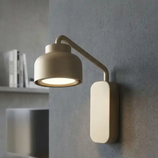 Vivida bottone applique da parete moderna sabbia Spedizione Espresso