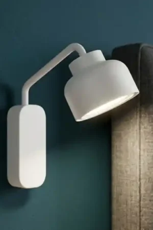 Vivida bottone lampada da comodino camera da letto moderna bianca Prezzo Di Fabbrica