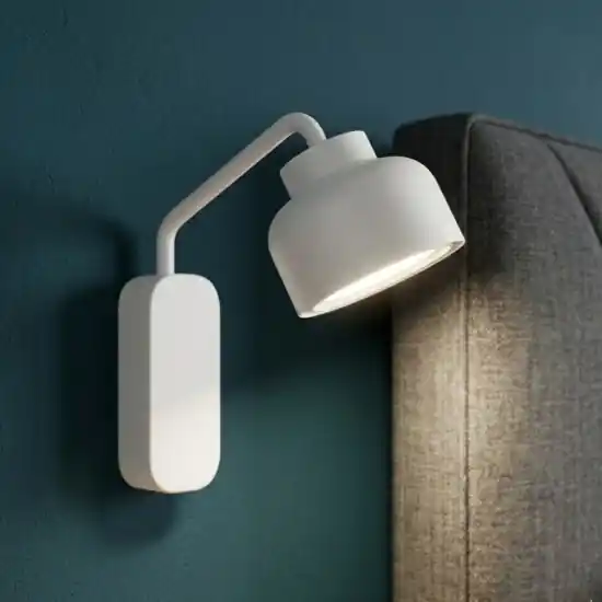 Vivida bottone lampada da comodino camera da letto moderna bianca Prezzo Di Fabbrica