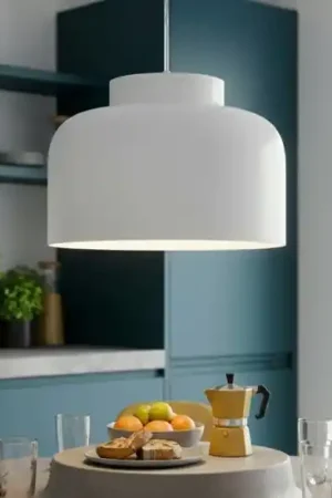 Vivida lampadario da cucina bottone bianco led dimmerabile con telecomando Compra Adesso