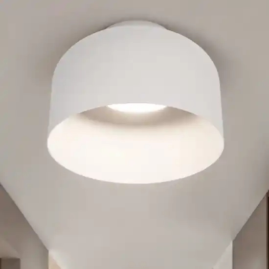 Vivida bottone plafoniera per cucina moderna bianca led dimmerabile con telecomando Prezzo Basso