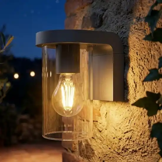 Applique da esterno moderna antracite top light lugano Promo Stagionale