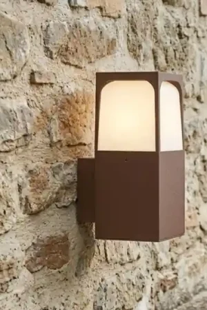 Top light york applique da esterno corten design moderno Must-Have