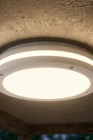 Top light soho plafoniera bianca da esterno rotonda ip54 Compra Adesso