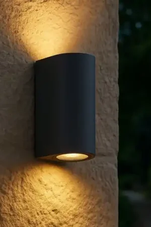 A Buon Prezzo Applique da esterno cilindro antracite biemissione top light lione