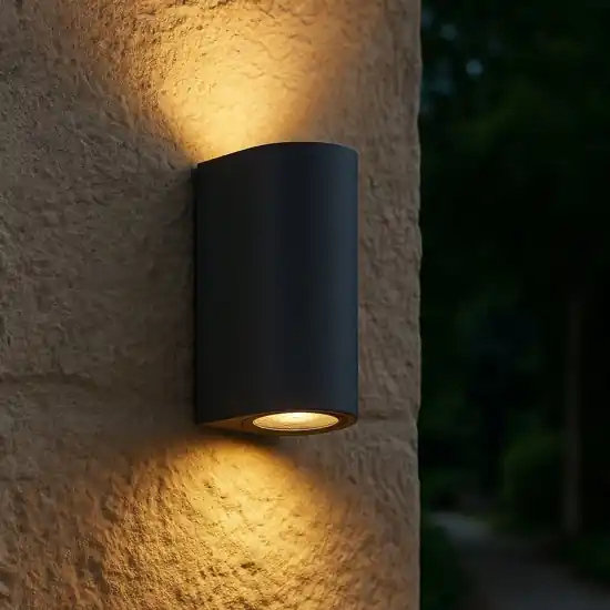 A Buon Prezzo Applique da esterno cilindro antracite biemissione top light lione