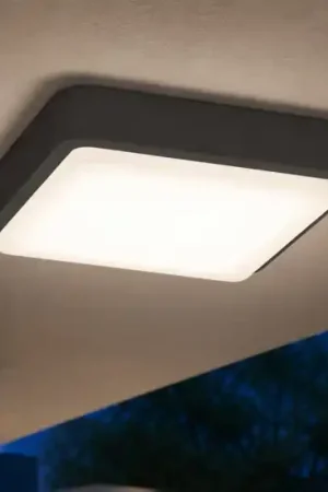 Vendita Finale Plafoniera antracite per esterno quadrata top light irvine