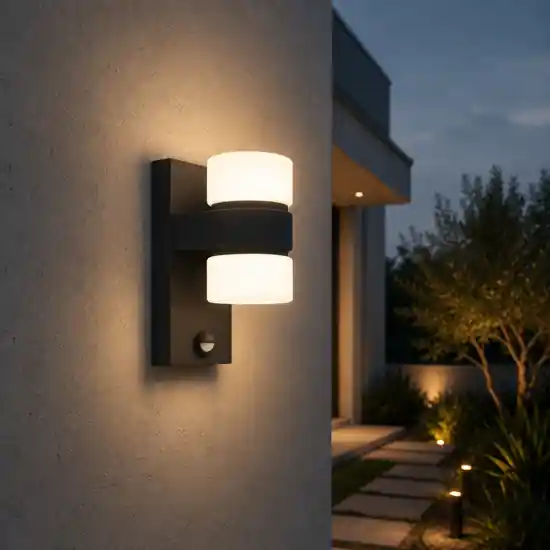Applique da esterno led 3000k ip44 sensore di movimento antracite Prezzo Ridotto