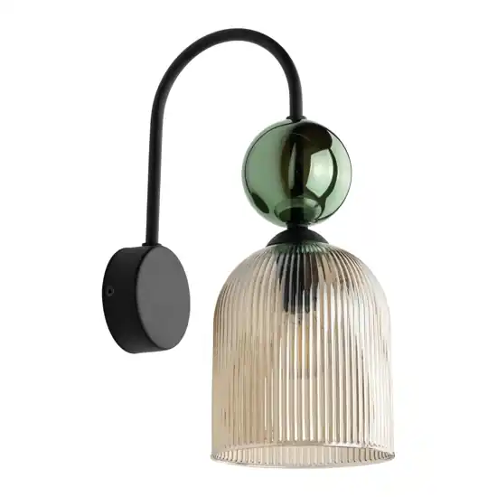 Ultime Pezzi applique da parete contemporaneo vetro ambra verde