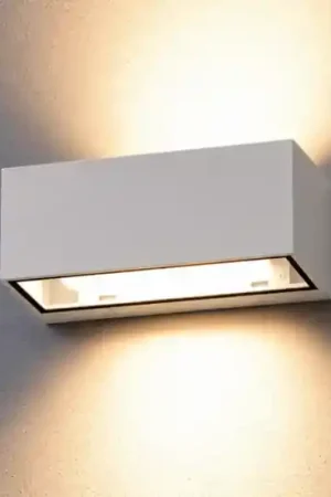 A Buon Prezzo Applique da esterno rettangolare bianca top light spa ip54
