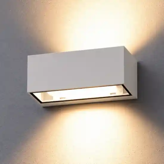 A Buon Prezzo Applique da esterno rettangolare bianca top light spa ip54