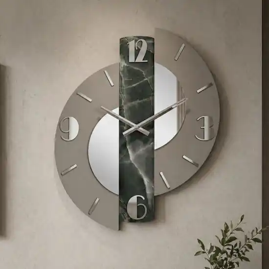 Orologio moderno a parete design particolate resina effetto marmo Più Venduto