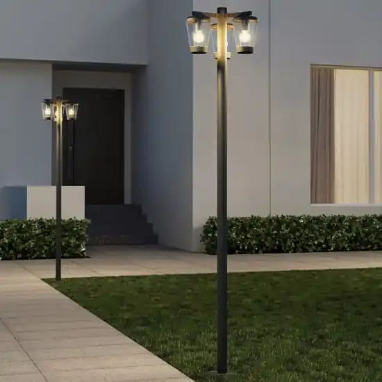 Lampione alto da diardino moderno per esterno alluminio pressofuso Professionale