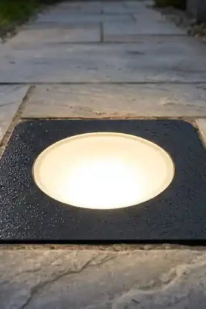 Acquista Ora Top light capri faretto da esterno nero incasso pavimento anti corrosione
