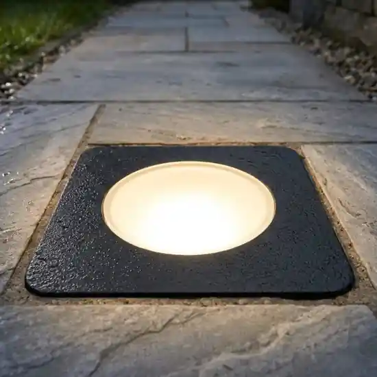 Acquista Ora Top light capri faretto da esterno nero incasso pavimento anti corrosione