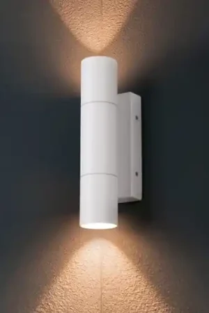 A Buon Prezzo Applique da esterno bianco anti corrosione 2 luci ip65