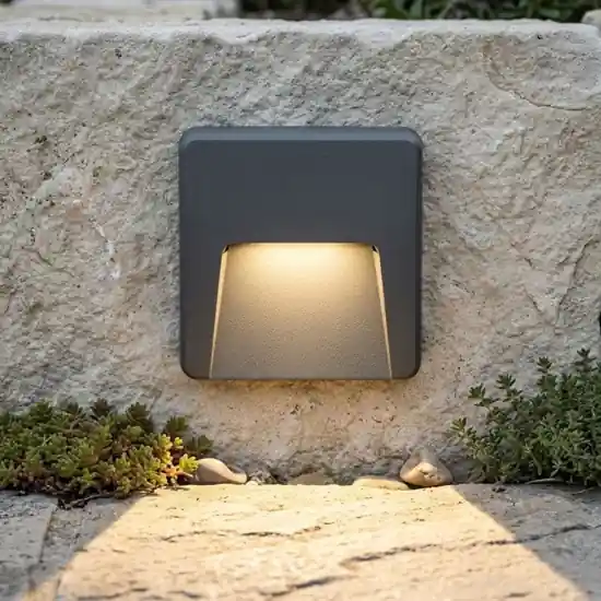 Ultima Occasione Top light segnapasso a parete per esterni moderno antracite led 3w cct ip65