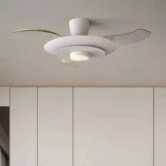 Ventilatore da soffitto pale retrattili bianco led cct ambienti 13-20mq Compra Adesso