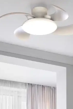 Ventilatore soffitto pale richiudibili bianco led cct telecomando stanza 13mq Scelto Dai Clienti
