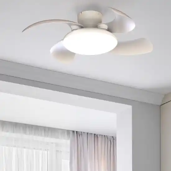 Ventilatore soffitto pale richiudibili bianco led cct telecomando stanza 13mq Scelto Dai Clienti