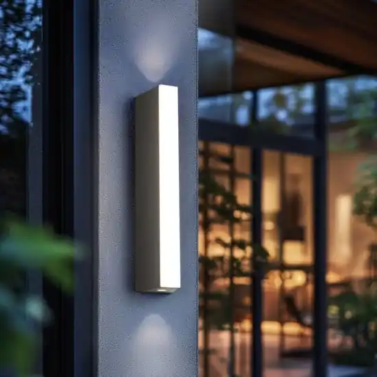 Acquista Ora Applique da esterno moderno ip65 pressofusione di alluminio antracite led 3000k